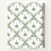 Happy Holidays Mistletoe Red Bow Family Foto Notizblock (Rückseite)