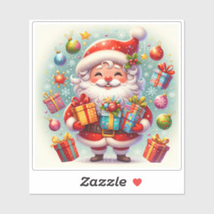 Happy Holidays mit einem Weihnachtsaufkleber! Aufkleber