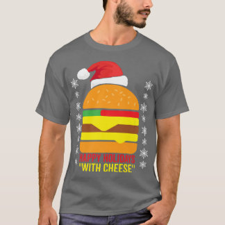 Happy Holidays mit Käse Familie Weihnachten Pajama T-Shirt