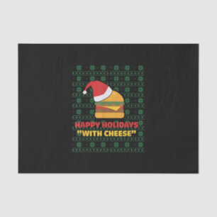 Happy Holidays mit Käse Weihnachten Seidenpapier