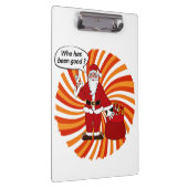 Happy Holidays mit Santa Klemmbrett (Rechts)