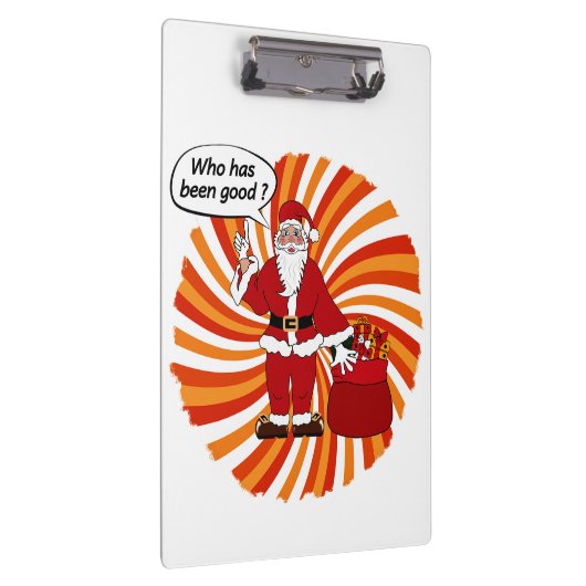 Happy Holidays mit Santa Klemmbrett (Rechts)