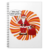 Happy Holidays mit Santa Notizblock (Vorderseite)