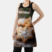 Happy Holidays mit schneeflockenartigen Cookies Schürze (InSitu)