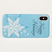 Happy Holidays mit Snowflake Art Case-Mate iPhone Hülle (Rückseite (Horizontal))