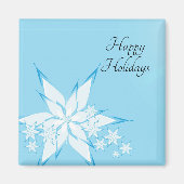 Happy Holidays mit Snowflake Art Magnet (Vorne)