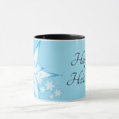 Happy Holidays mit Snowflake Art Tasse (Zentrum)