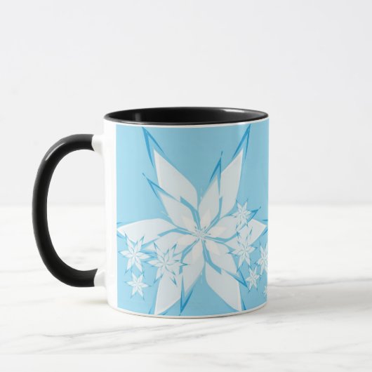 Happy Holidays mit Snowflake Art Tasse (Links)