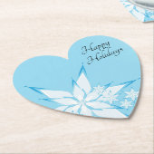 Happy Holidays mit Snowflake Art Untersetzer (angewinkelt)