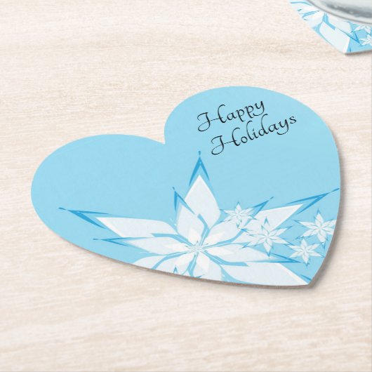 Happy Holidays mit Snowflake Art Untersetzer (angewinkelt)