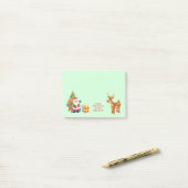 Happy Holidays mit Weihnachten und Rentieren Post-it Klebezettel (Auf Schreibtisch)