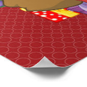 Happy Holidays mit Weihnachten und Rentieren Poster (Ecke)