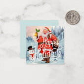 Happy Holidays Mitteilungskarte (Vorderseite/Rückseite Beispiel)