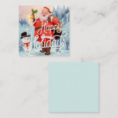 Happy Holidays Mitteilungskarte (Vorne/Hinten)