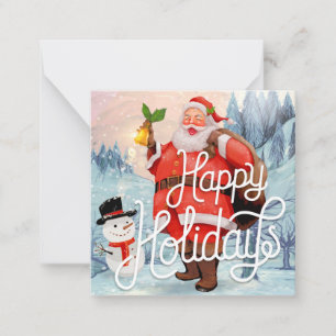 Happy Holidays Mitteilungskarte