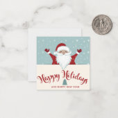 Happy Holidays Mitteilungskarte (Vorderseite/Rückseite Beispiel)