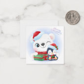 Happy Holidays Mitteilungskarte (Vorderseite/Rückseite Beispiel)