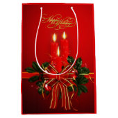 Happy Holidays Mittlere Geschenktasche Geschenktüte (Vorderseite)