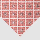 Happy Holidays Modern Bold Bold Red Floral Weihnac Seidenpapier (Detail)