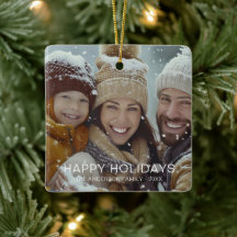 Happy Holidays Modern Foto Template
