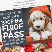 Happy Holidays Modern Funny Pet Custom Foto