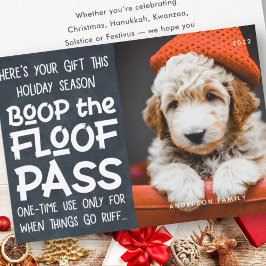 Happy Holidays Modern Funny Pet Custom Foto Feiertagskarte