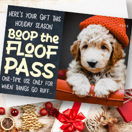 Happy Holidays Modern Funny Pet Custom Foto Folien Feiertagskarte