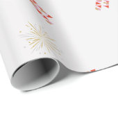 Happy Holidays Modern Sparkles Gift Geschenkpapier (Rolleneckpunkt)