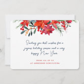 Happy Holidays Moderne Business Holiday Card (Rückseite)