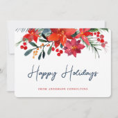 Happy Holidays Moderne Business Holiday Card (Vorderseite)