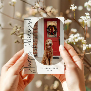 Happy Holidays Moderne Minimalistische Karte