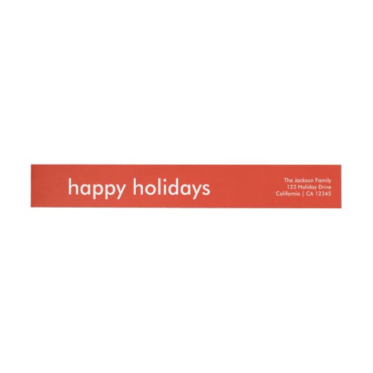 Happy Holidays | Modernes, einfaches Minimal Brigh (Person)