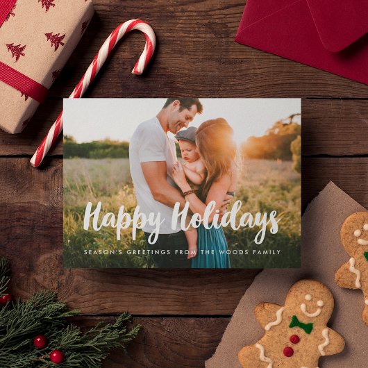 Happy Holidays Modernes Foto Weihnachten