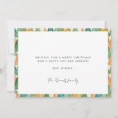 Happy Holidays Modernes Foto Weihnachten (Rückseite)