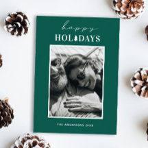 Happy Holidays | Modernes grünes Weihnachtsgebäck 