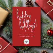 Happy Holidays Modernes Minimales Business Feiertagskarte