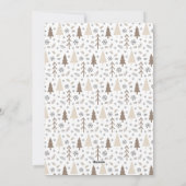 Happy Holidays Modernes Script-Foto Feiertagskarte (Rückseite)