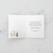 Happy Holidays Modernes Script-Foto Feiertagskarte (Innenseite)