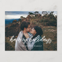 Happy Holidays Modernes typografisches Foto