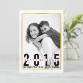 Happy Holidays Modernes Weihnachts-Foto Feiertagskarte (Stehend Vorderseite)