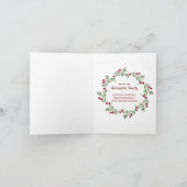 Happy Holidays Moose Snow Feiertagskarte (Innenseite)