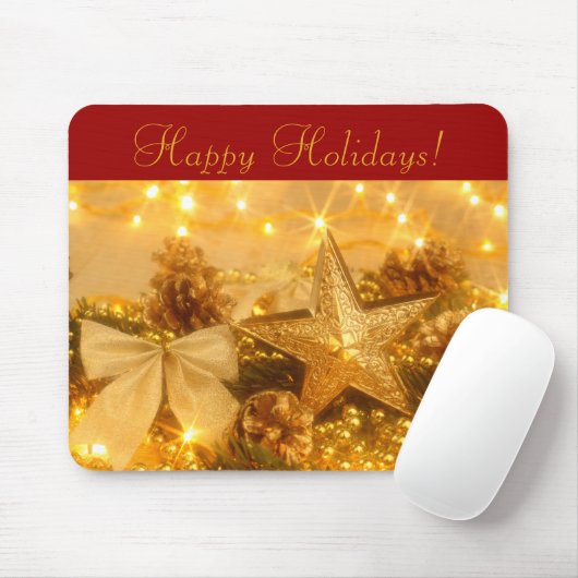 Happy Holidays Mousepad (Mit Mouse)