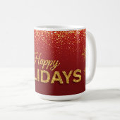 Happy Holidays Mug Kaffeetasse (VorderseiteRechts)