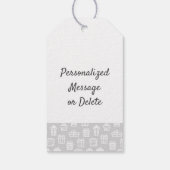 Happy Holidays My Custom Logo Business Muster Geschenkanhänger (Rückseite)