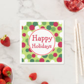 Happy Holidays Napkins Serviette (Beispiel)