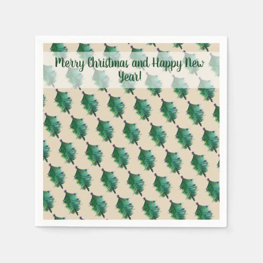 Happy Holidays Napkins Serviette (Vorderseite)