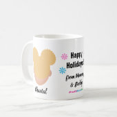 Happy Holidays Natural Hair Coffee Tasse (Vorderseite Links)