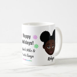 Happy Holidays Natural Hair Coffee Tasse
