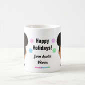 Happy Holidays Natural Hair Coffee Tasse (Mittel)