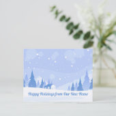 Happy Holidays Neue Zuhause Änderung der Anschrift Postkarte (Stehend Vorderseite)